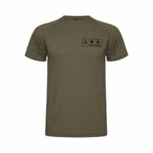Camiseta Técnica Ejército de Tierra Personalizada con Galleta Militar verde OTAN