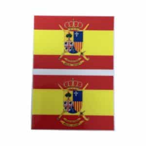 Pegatinas Bandera Brigada Aragón I