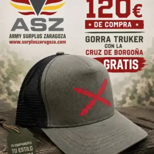 Gorra Truker Cruz de Borgoña de regalo