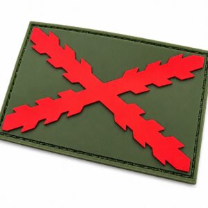 Emblema Bandera Cruz de Borgoña Verde