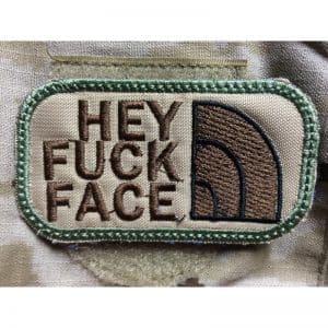 Emblema Bordado HEY FUCK FACE
