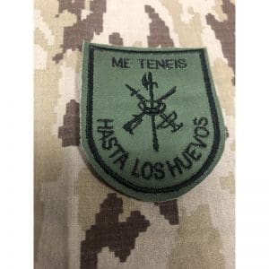 Emblema Legion "Me teneis hasta los huevos"