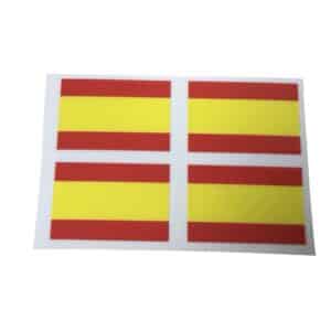 Pegatinas Bandera de España 4 x 2,5