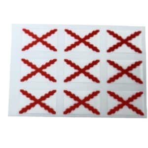 Pegatina Cruz de Borgoña 1,5 x 1